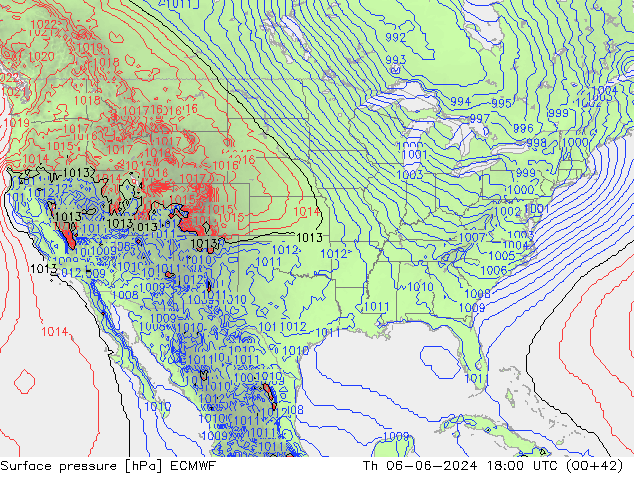 Bodendruck ECMWF Do 06.06.2024 18 UTC