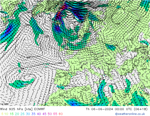  925 hPa ECMWF  06.06.2024 00 UTC