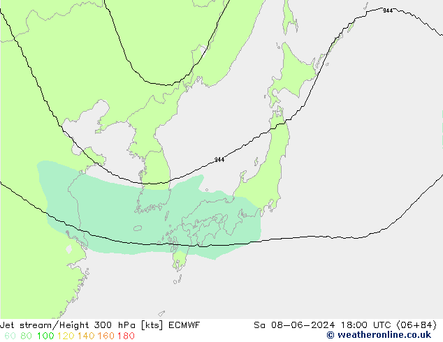 джет ECMWF сб 08.06.2024 18 UTC