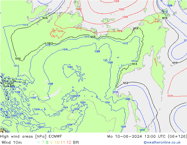 Windvelden ECMWF ma 10.06.2024 12 UTC