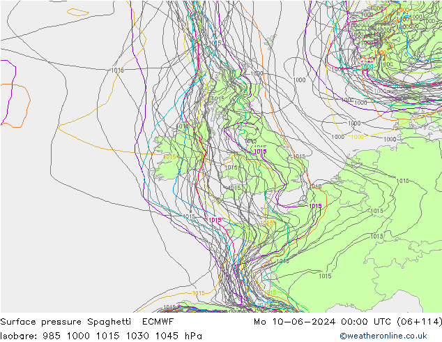     Spaghetti ECMWF  10.06.2024 00 UTC