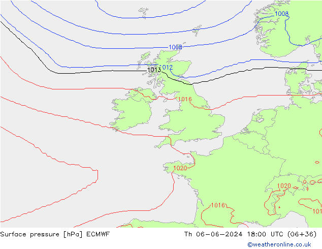 pression de l'air ECMWF jeu 06.06.2024 18 UTC