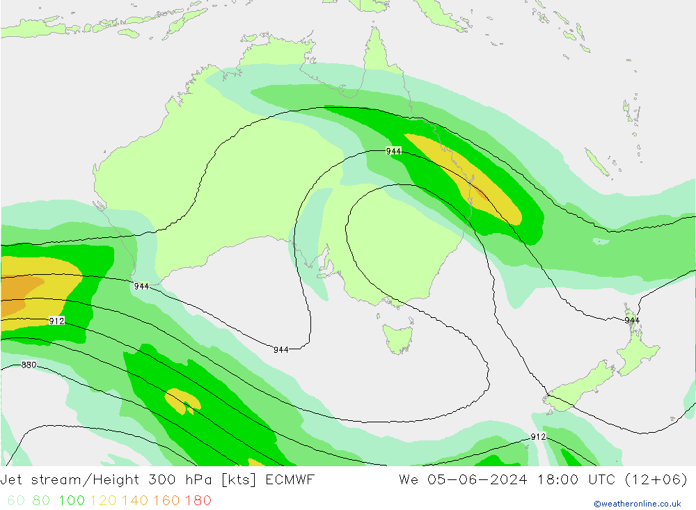 Courant-jet ECMWF mer 05.06.2024 18 UTC