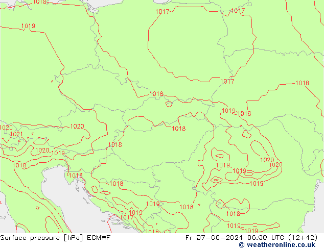 Surface pressure ECMWF Fr 07.06.2024 06 UTC