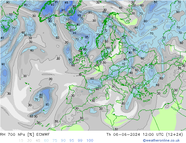 700 hPa Nispi Nem ECMWF Per 06.06.2024 12 UTC