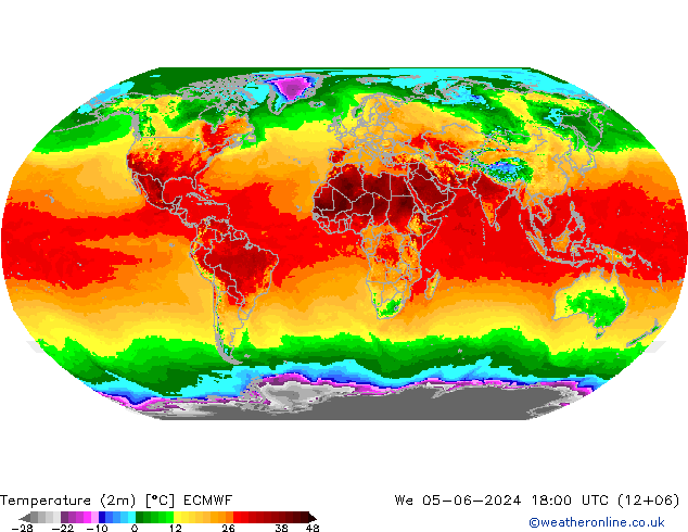 карта температуры ECMWF ср 05.06.2024 18 UTC