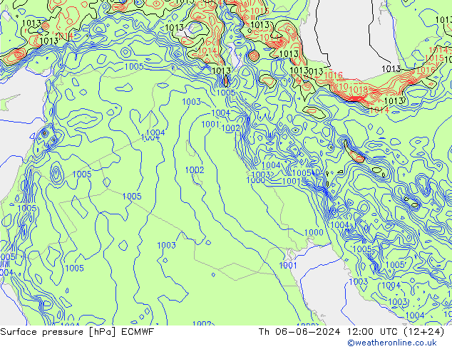 pression de l'air ECMWF jeu 06.06.2024 12 UTC