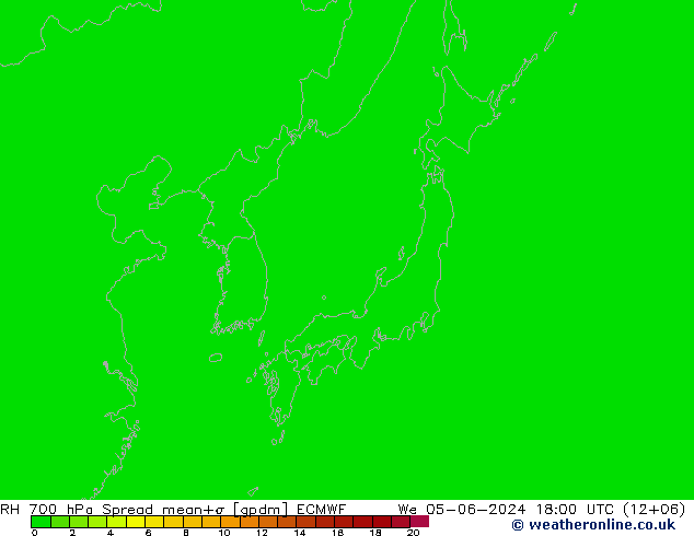 RV 700 hPa Spread ECMWF wo 05.06.2024 18 UTC