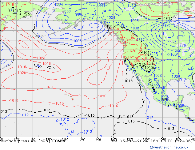 pression de l'air ECMWF mer 05.06.2024 18 UTC