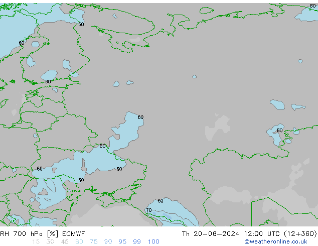 700 hPa Nispi Nem ECMWF Per 20.06.2024 12 UTC