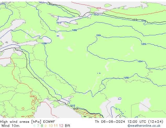 Windvelden ECMWF do 06.06.2024 12 UTC