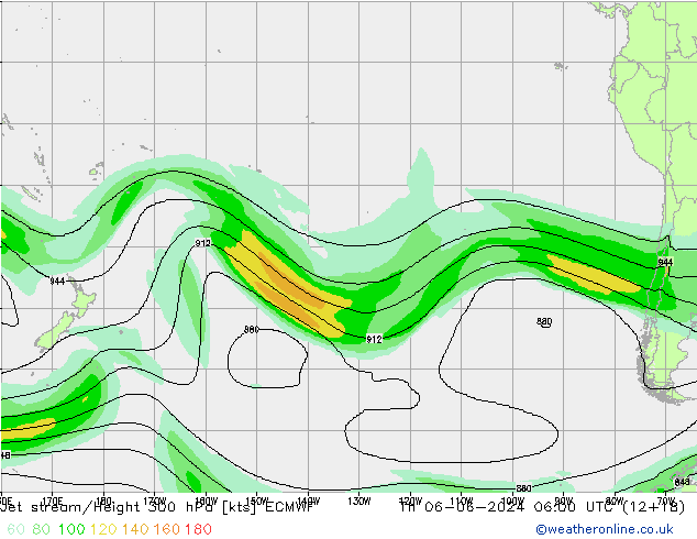 Straalstroom ECMWF do 06.06.2024 06 UTC