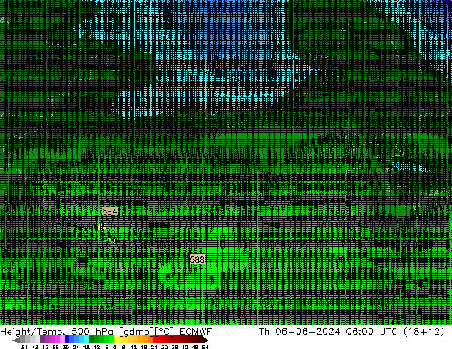 Height/Temp. 500 hPa ECMWF Th 06.06.2024 06 UTC