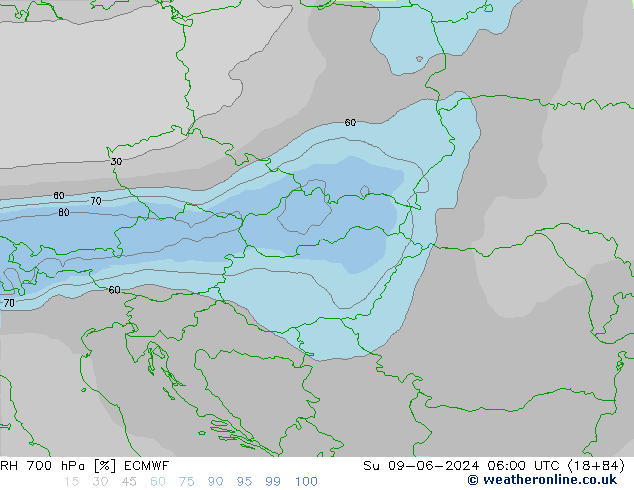 700 hPa Nispi Nem ECMWF Paz 09.06.2024 06 UTC