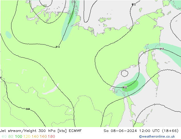 джет ECMWF сб 08.06.2024 12 UTC