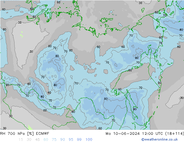 700 hPa Nispi Nem ECMWF Pzt 10.06.2024 12 UTC