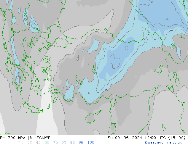 700 hPa Nispi Nem ECMWF Paz 09.06.2024 12 UTC