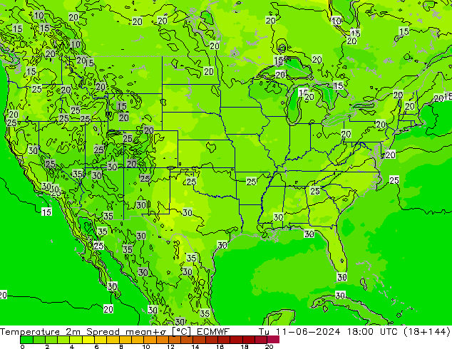     Spread ECMWF  11.06.2024 18 UTC