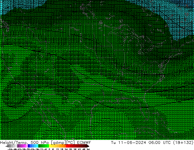 Height/Temp. 500 hPa ECMWF  11.06.2024 06 UTC