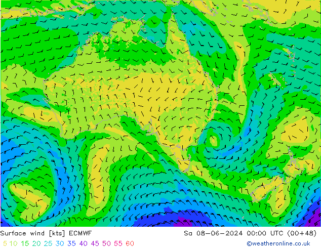  10 m ECMWF  08.06.2024 00 UTC