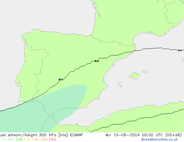 Polarjet ECMWF Mo 10.06.2024 00 UTC