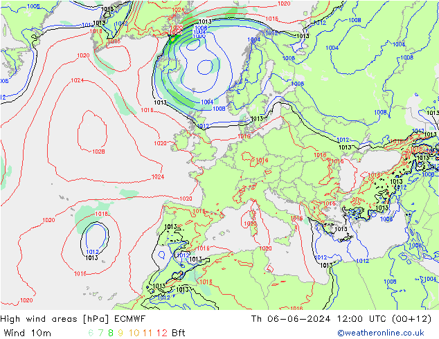 Sturmfelder ECMWF Do 06.06.2024 12 UTC