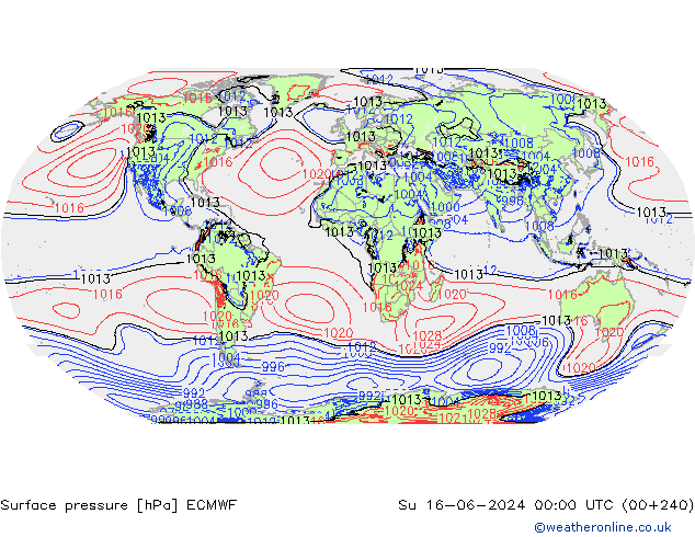 ciśnienie ECMWF nie. 16.06.2024 00 UTC