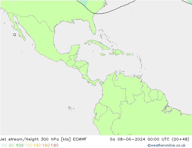 Courant-jet ECMWF sam 08.06.2024 00 UTC