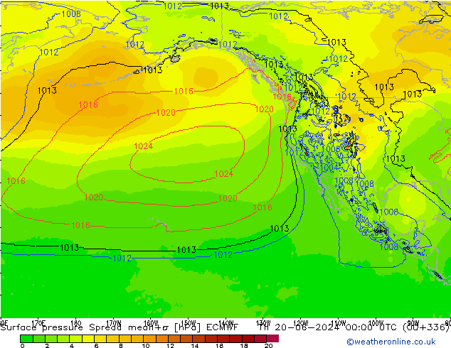     Spread ECMWF  20.06.2024 00 UTC