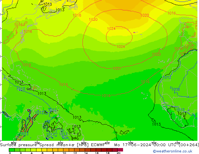     Spread ECMWF  17.06.2024 00 UTC