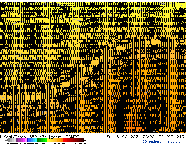 Height/Temp. 850 hPa ECMWF Dom 16.06.2024 00 UTC