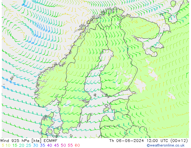 Wind 925 hPa ECMWF do 06.06.2024 12 UTC