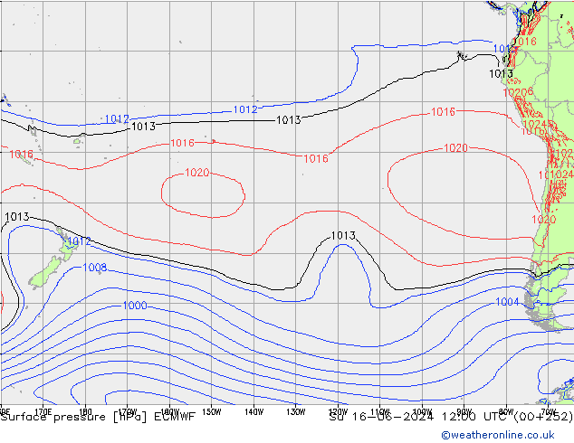 ciśnienie ECMWF nie. 16.06.2024 12 UTC