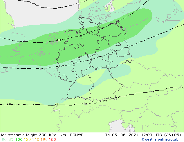 Straalstroom ECMWF do 06.06.2024 12 UTC