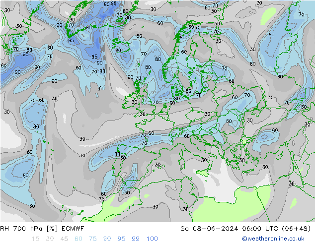 700 hPa Nispi Nem ECMWF Cts 08.06.2024 06 UTC