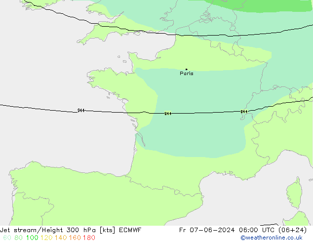 Polarjet ECMWF Fr 07.06.2024 06 UTC