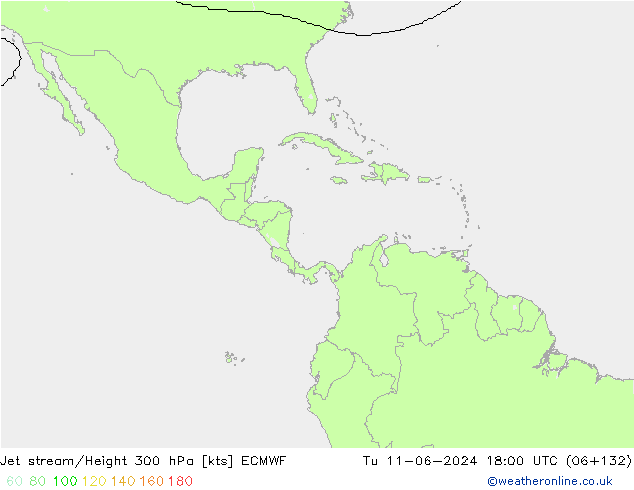 джет ECMWF вт 11.06.2024 18 UTC