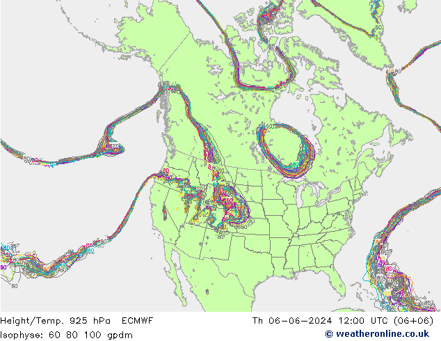 Height/Temp. 925 hPa ECMWF Do 06.06.2024 12 UTC