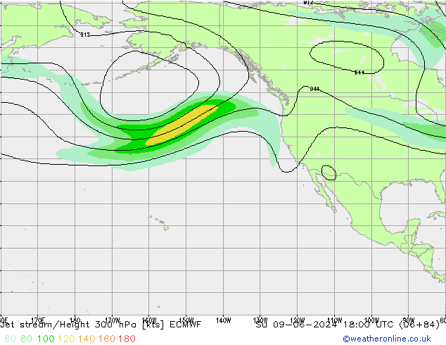 джет ECMWF Вс 09.06.2024 18 UTC