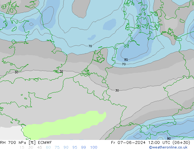 RV 700 hPa ECMWF vr 07.06.2024 12 UTC