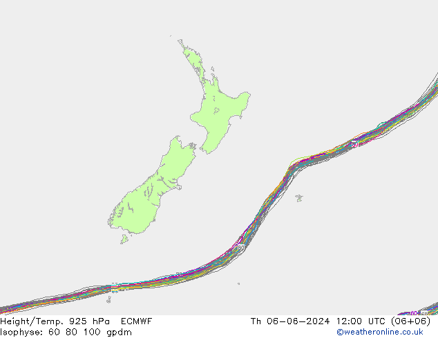 Yükseklik/Sıc. 925 hPa ECMWF Per 06.06.2024 12 UTC