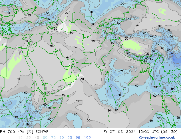 RV 700 hPa ECMWF vr 07.06.2024 12 UTC