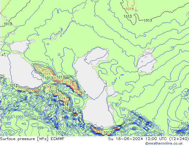 ciśnienie ECMWF nie. 16.06.2024 12 UTC