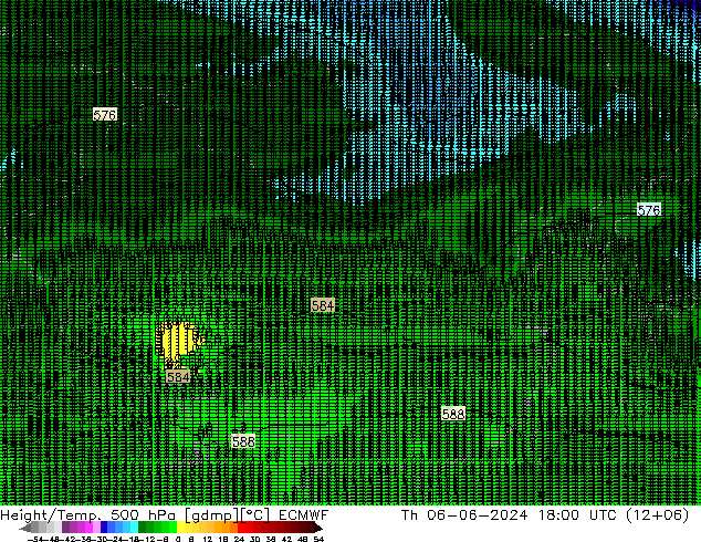 Hoogte/Temp. 500 hPa ECMWF do 06.06.2024 18 UTC