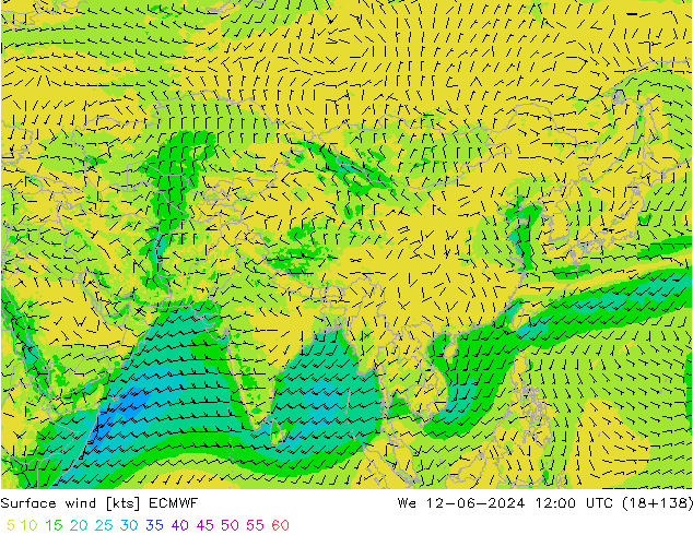  10 m ECMWF  12.06.2024 12 UTC