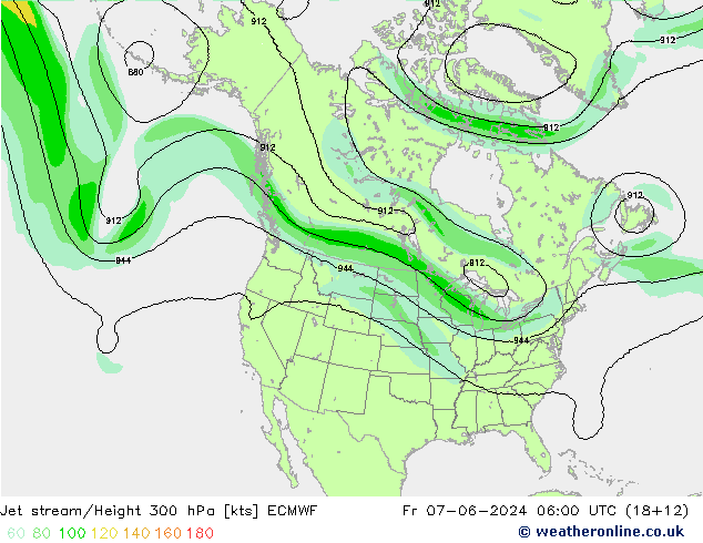 Polarjet ECMWF Fr 07.06.2024 06 UTC