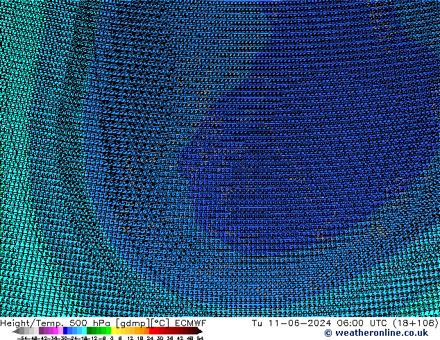 Geop./Temp. 500 hPa ECMWF mar 11.06.2024 06 UTC