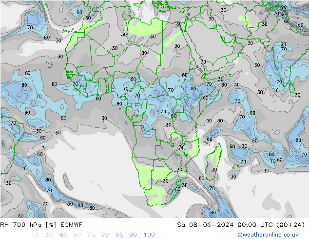 RV 700 hPa ECMWF za 08.06.2024 00 UTC