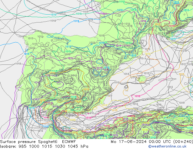     Spaghetti ECMWF  17.06.2024 00 UTC