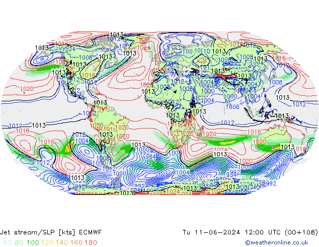 Courant-jet ECMWF mar 11.06.2024 12 UTC